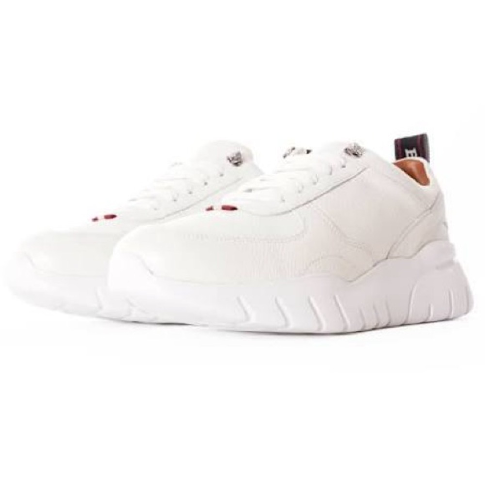 Bally Biggy white calfskin sneakers Sz 13D